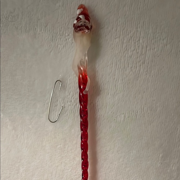 Glass Santa Ornament - Picture 1 of 5